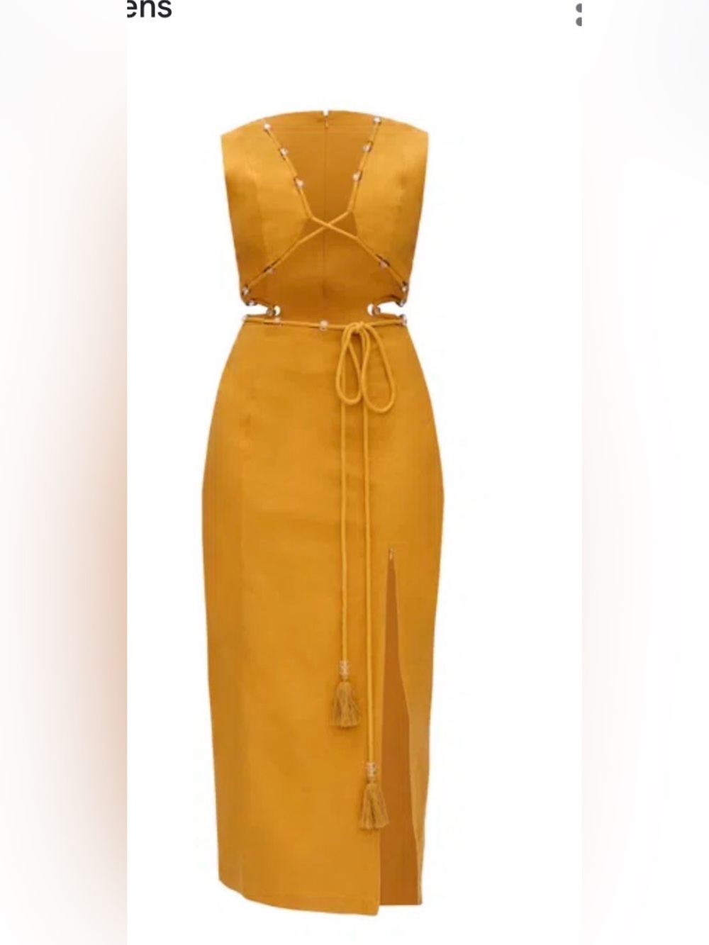 ANDREA IYAMAH
VELA CUT OUT MIDI DRESS ::RET
Regular price $430. - Picture 2 of 6